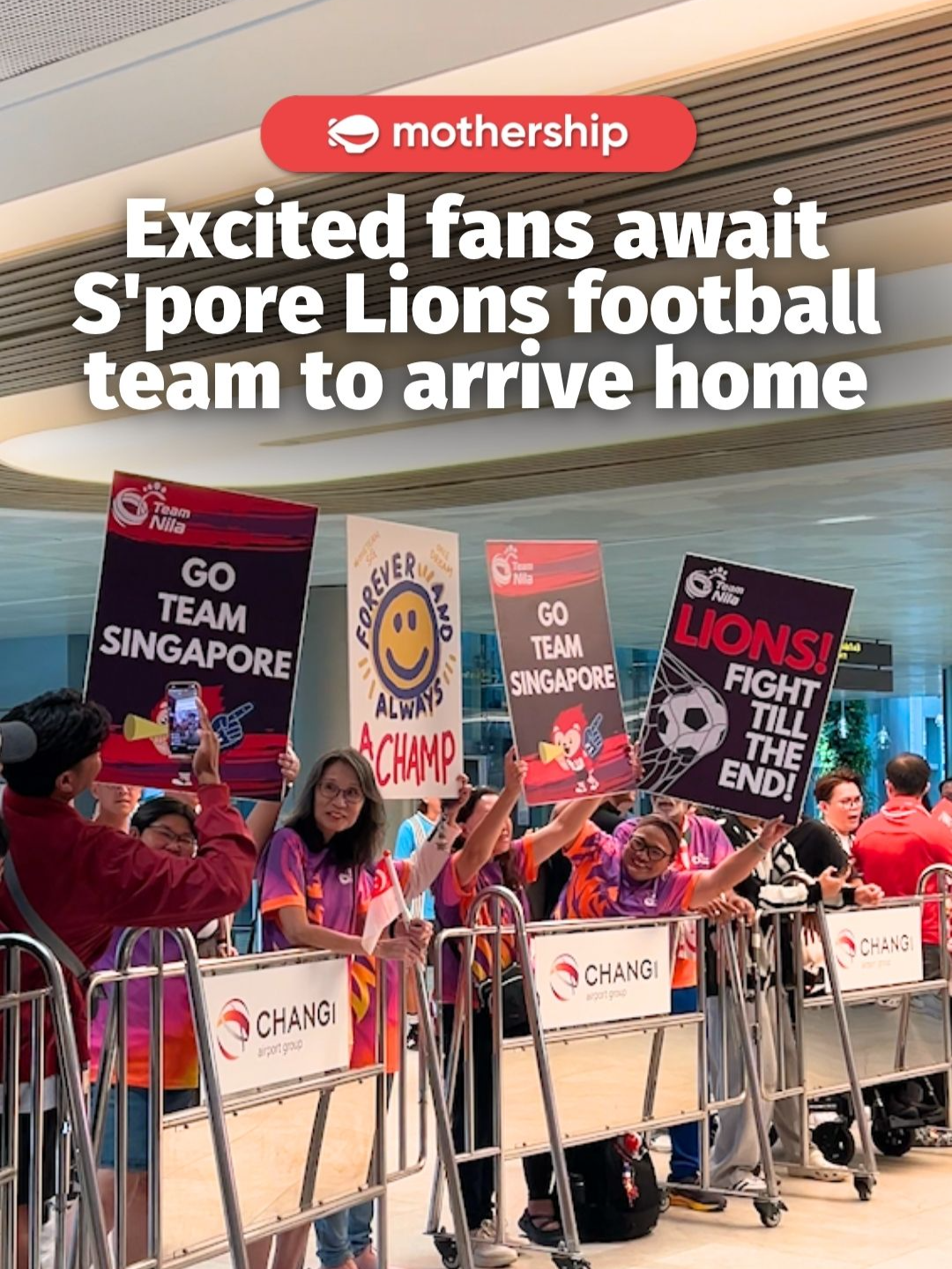 welcome home lions 🤩🇸🇬 #singapore #fyp #news