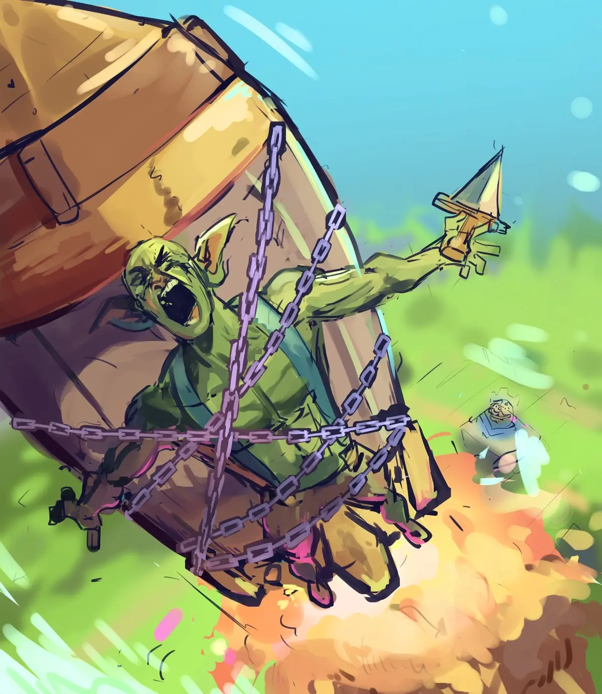 #clashroyale #art #illustration #clashofclans #goblin 