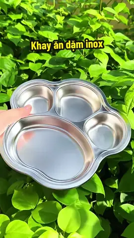 Khay inox ăn dặm cho bé #khayandam #khayandamchobe #khayinox304 #vanvuive6262 #dodungchobe 