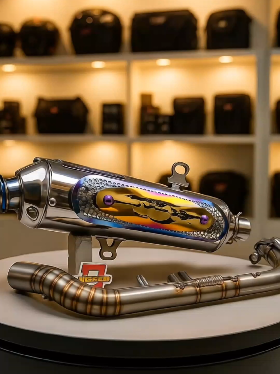 Knalpot Standar Racing 38mm Type Yin-Yang Original JIMSCO Vario Nmax Aerox PCX Beat Scoopy Mio Lexi FREE BAUD TITANIUM Motorcycle #knalpot #knalpotstandar #gajiansale 