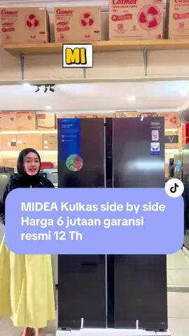 Midea Kulkas Side by Side 2 Pintu MDRS710FGF28ID harga 6 jutaan garansi resmi☑️ bukan BS Pabrik‼️ #midea #kulkas #sidebyside #solo24jam #fyppppppppppppppppppppppp 