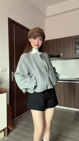 Em áo dạ này điệu quéee #outfitideas #OOTD #emlinreview #myoutfit #fyp 