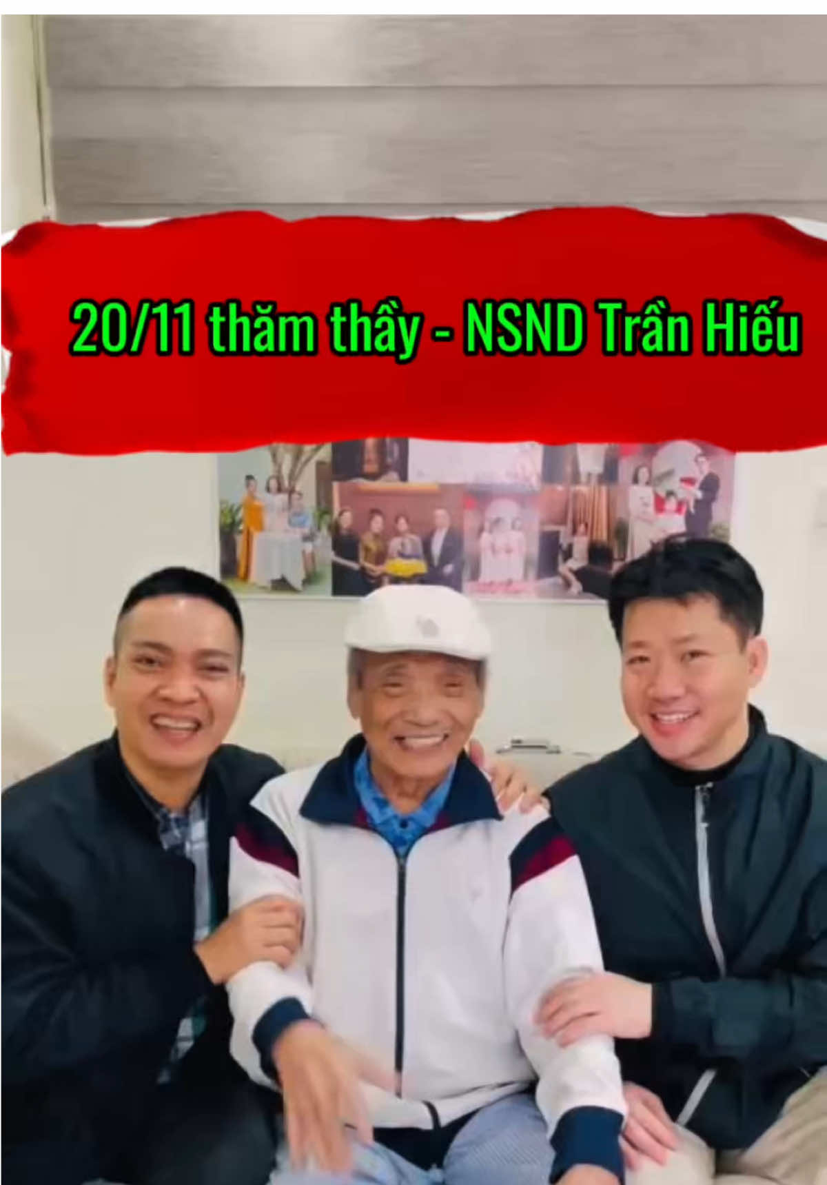 🌹20/11 hai học trò đến thăm thầy - NSND Trần Hiếu, biết ơn những đóng góp của thầy cho nền âm nhạc Việt Nam ❤️  #20thang11 #kieutham #thaygiao #nsndtranhieu #ngaynhagiaovietnam 