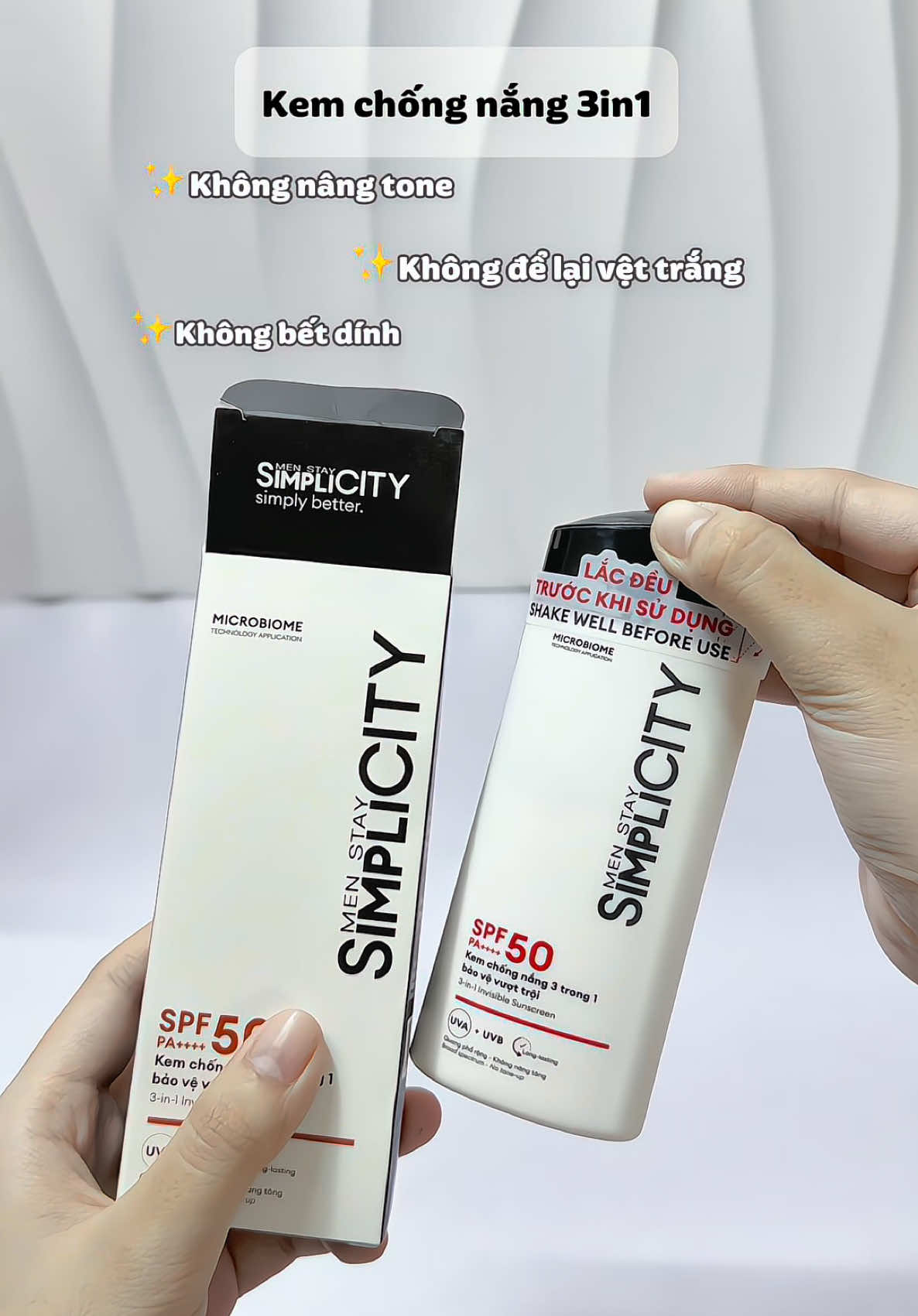 Kem chống nắng cho mấy anh thích gọn lẹ .Một bước chống nắng, không nâng tone #KCNChoNam #ChongNangHangNgay #SkincareNam #DaTuNhien #SunCare 