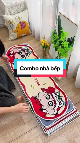 Combo 2 tấm thảm lau chân nhà bếp . #viralvideo #viral #thinhhanhxuhuong #thamchuichan 