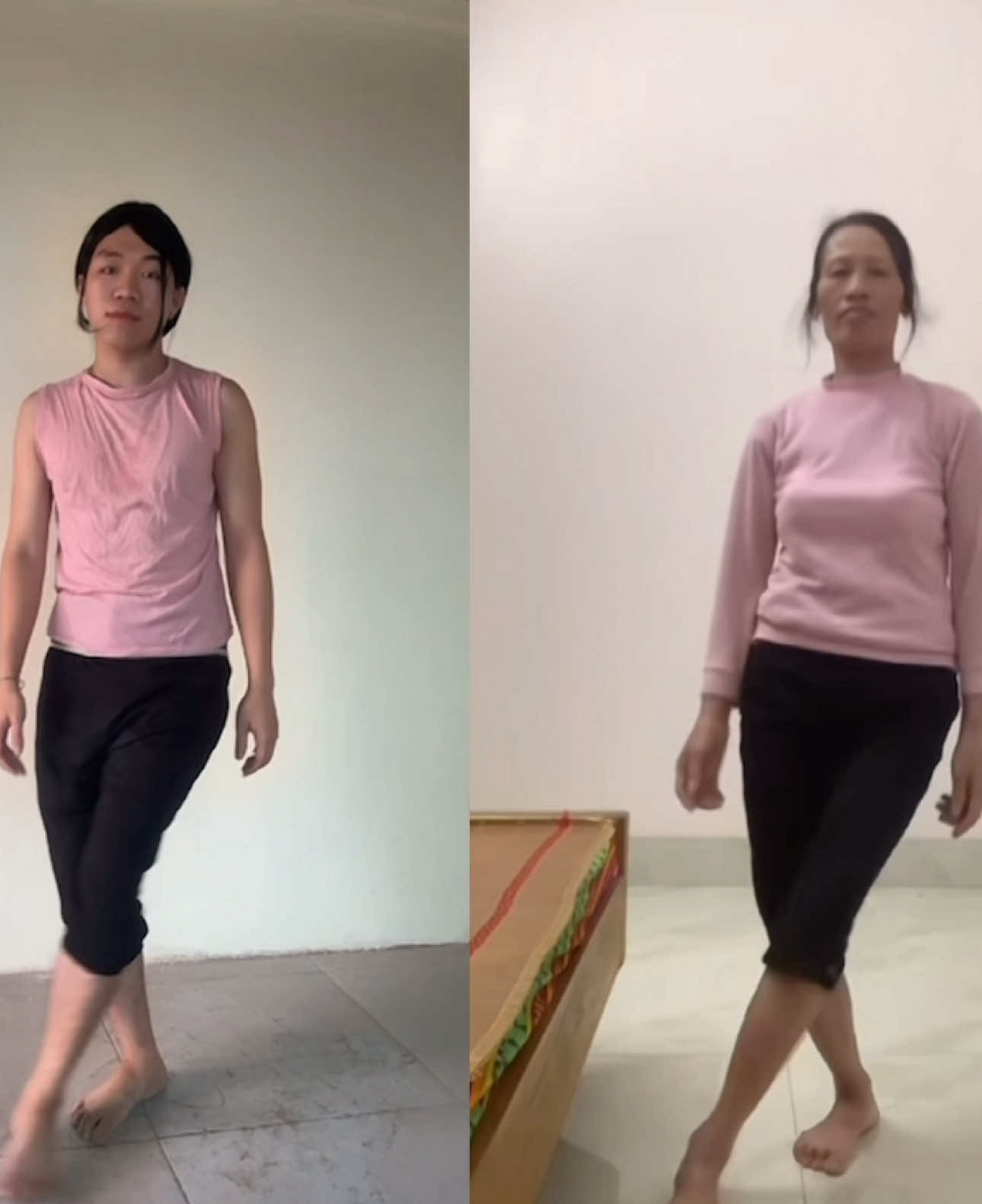 Đoạn cuối tưởng chị em sinh đôi ko đó #haihe 