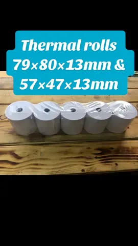 🧾✨ Thermal Rolls Available! Perfect for PDQ machines, tills & receipt printers — smooth printing every time! Sizes: 79×80×13mm & 57×47×13mm Stock up today! 💯 📞 0701 153 363 #ThermalRolls #BusinessSupplies #KikuyuBusiness #POSSupplies #PackagingStore