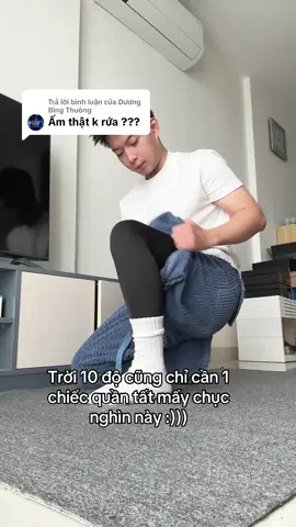Trả lời @Dương  Bìng Thuòng k ấm đâu chỉ toát mồ hôi thôi #thgiag #quanlegging #muadong 