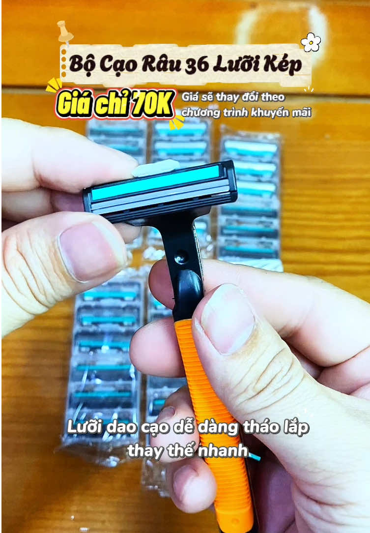 Bộ cạo râu 36 lưỡi kép siêu tiện lợi và tiết kiệm #daocaorautienloi #daocaorau #daocao #luoidaocaorau #caorau 
