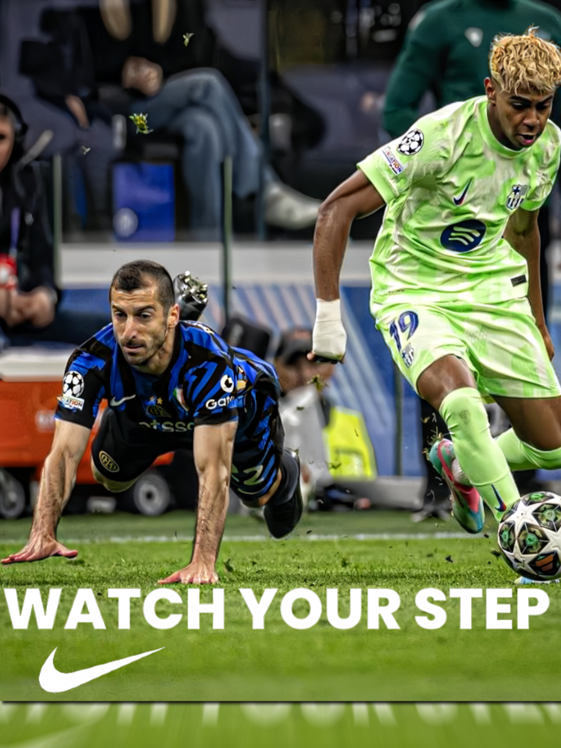 watch your step🤭 .  .  .  #lamineyamal #barcelona #inter #football #presetalightmotion 
