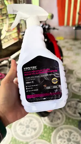 Chai Xịt Phục Hồi Phủ Bóng Nhựa Nhám & Dàn Áo VENTEK 450ml - PHỤC HỒI RÕ RỆT - GIỮ LÂU - TẠO LỚP BẢO VỆ#xitphubong #huongtichcuc74 #huongchiase74 