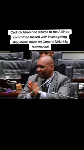 Cedrick Nkabinde returns to the Ad Hoc committee tasked with investigating allegations made by General Nhlanhla Mkhwanazi Nkabinde brings a supplementary Affidavit to the #adhoccommittee #newslivesa #news #southafrica #CedrickNkabinde 