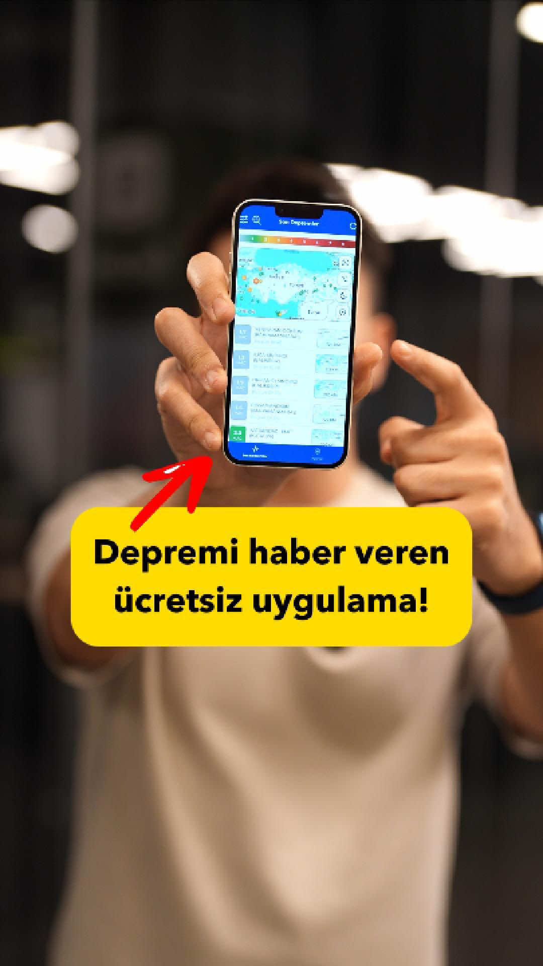 Depremi ücretsiz haber veren uygulama Kandilli Rasathanesinden geldi!