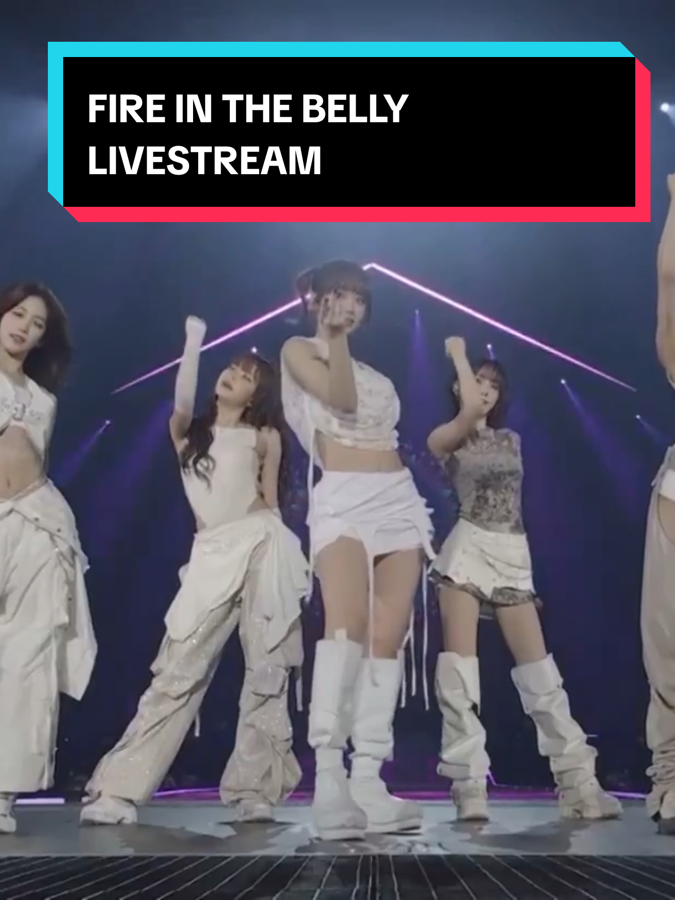 FIRE IN THE BELLY LIVESTREAM AT ABEMA #lesserafim #spaghetti #tokyodome #easycrazyhot2025worldtour #encoreshow  @LE SSERAFIM 