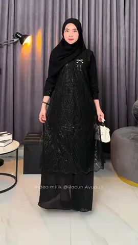 Cantik dressnya 🥺🖤 #ootdhijab #outfitinspiration 