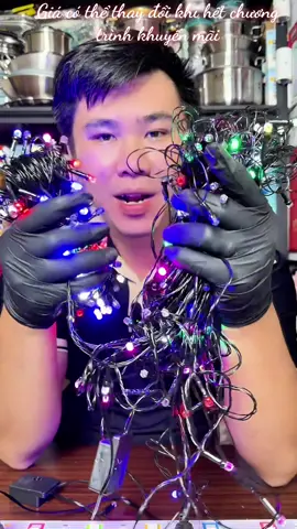 Combo 2 bộ dây đèn led #denled #dennhapnhay #dentrangtritet 