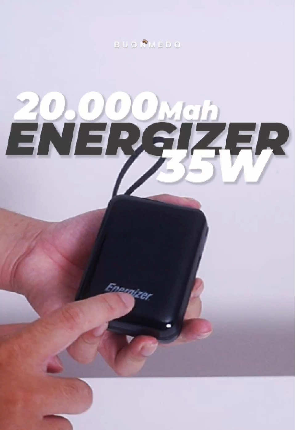 Nhỏ vầy mà 20.000Mah?? Sạc dự phòng Energizer #buonmedo #sacduphong #sacduphong20000mah 