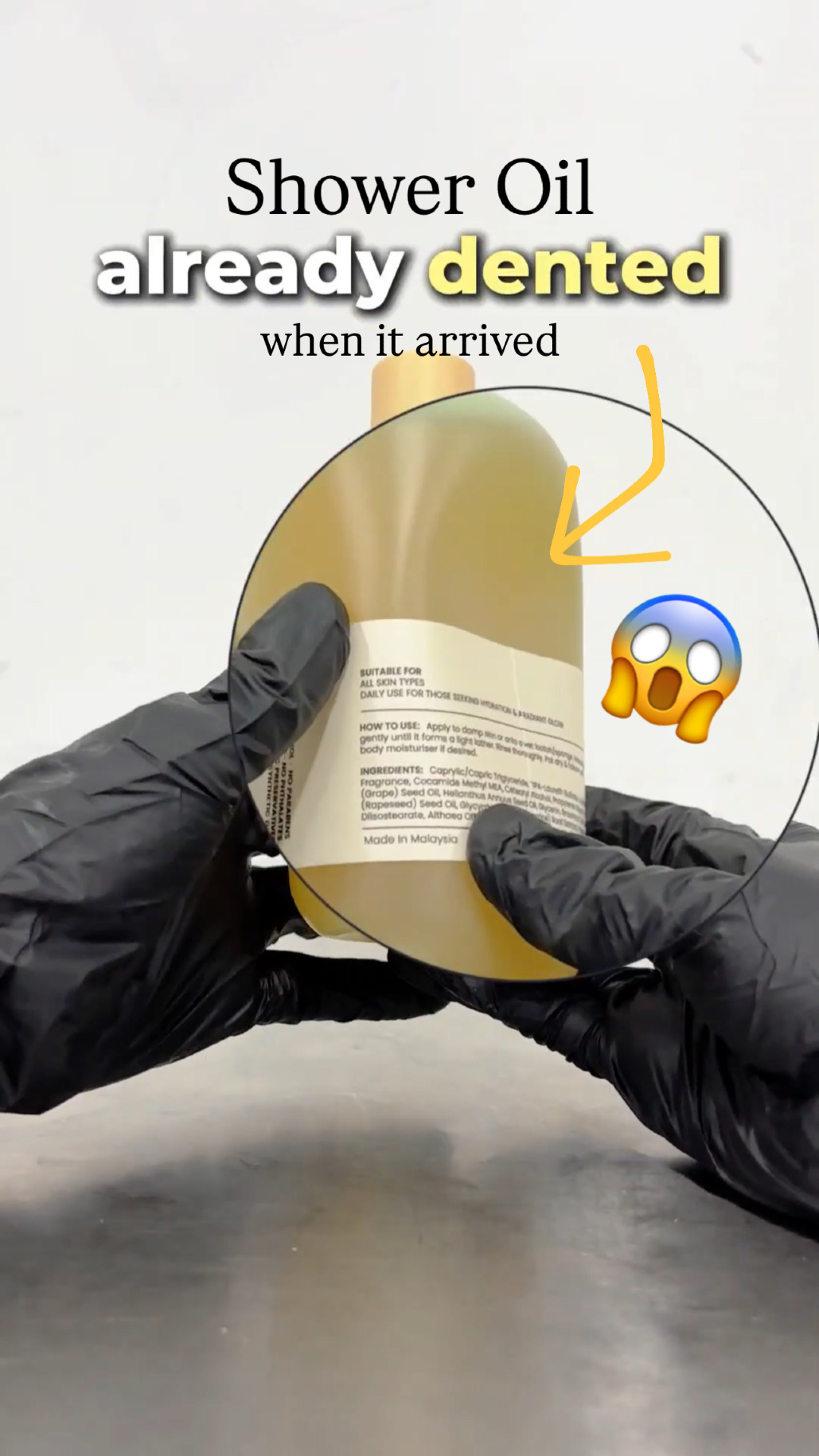 When a complaint comes in, we see it as an opportunity to improve. A customer recently received a dented shower oil, and we knew we had to make it right, immediately! Thank you for trusting us and giving us the chance to do better ❤️ #hygrshoweroil #hygroilseries #hygr