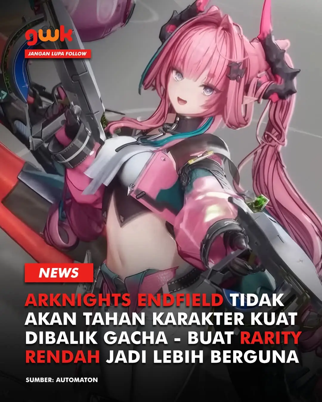 𝗥𝗮𝗿𝗶𝘁𝘆 𝗥𝗲𝗻𝗱𝗮𝗵 𝗗𝗶𝗯𝘂𝗮𝘁 𝗟𝗲𝗯𝗶𝗵 𝗕𝗲𝗿𝗴𝘂𝗻𝗮! Arknights: Endfield dikonfirmasi akan menerapkan pendekatan yang ramah dengan pemain F2P seperti di seri original Arknights, yang mana Hypergryph berkomitmen untuk tidak menahan karakter kuat dibalik gacha saja. Melalui sesi conference dengan para media yang dilaporkan Automaton, Hypergryph telah mengatasi salah satu masalah utama dari sesi test sebelumnya mengenai kombinasi karakter meta. Karena strategi terbaik hanya berkutat pada rotasi yang sama, mereka kemudian menerapkan mekanik dan elemen baru pada sistem combatnya demi memfasilitasi ruang lebih luas untuk bereksperimen dengan kombinasi party berbeda. Ini tentunya termasuk mereka yang mengandalkan karakter dengan rarity rendah, di mana mereka bisa jadi pendukung dengan sinergi yang kuat dengan karakter rarity tinggi. Bagi Hypergryph ini adalah langkah yang berusaha mereka ambil untuk menjadikan Endfield bisa sedekat mungkin dengan seri original Arknights. #ArknightsEndfield #Hypergryph 