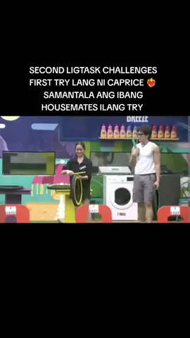 SECOND LIGTASK CHALLENGES FIRST TRY LANG NI CAPRICE ❤️‍🔥 SAMANTALA ANG IBANG HOUSEMATES ILANG TRY #ligtask #pbbcollabupdates #pbbcollab2point0 #nocopyright @Caprice 