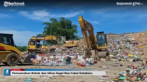 Bea Cukai Kotabaru Musnahkan Ratusan Ribu Batang Rokok Ilegal hingga Miras #rokokilegal #BeaCukaiKotabaru