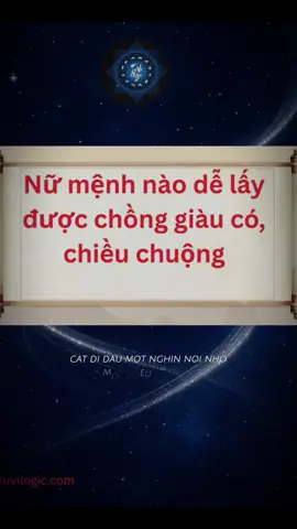 Những mệnh này khá là đẹp về phu thế nhé #xemtuvi #tuvilogic #somenhtuvi #xuhuong #tuvi 