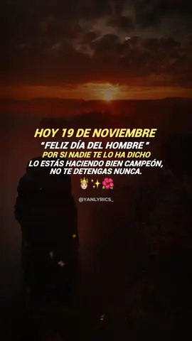 No te detengas campeón 🫵🏻♥️Etiqueta #paradedicar #diadelhombre #miercoles 