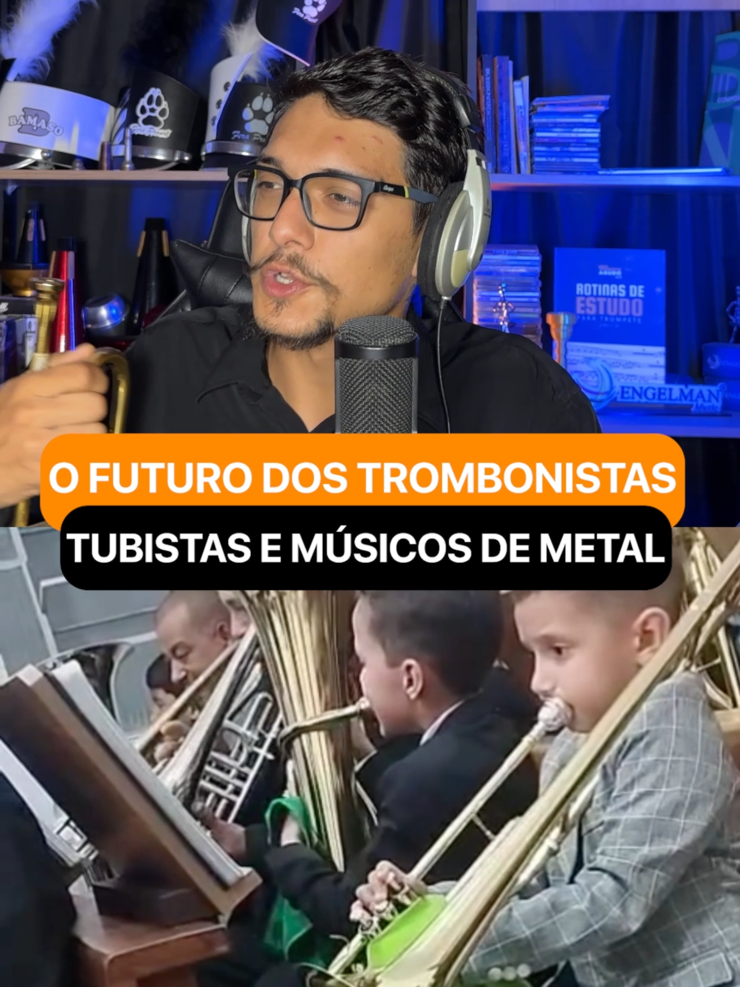 🎺 O futuro dos músicos de metal está aqui. Quando eu vejo essas crianças tocando trombone, tuba, trompete ou qualquer instrumento de metal, só penso em uma coisa: são elas que vão manter essa paixão viva. 🔥 Essas crianças são o futuro das bandas marciais, das igrejas, das fanfarras e de tudo que faz a música de metal acontecer no Brasil. 👉 Se você quer acompanhar mais vídeos assim, já segue o meu perfil. Créditos: @eder.arrudaa #trompete #trombone #tuba #trumpetplayer #brass #bandamarcial #fanfarra #marchingband #ccb
