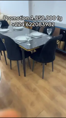 Profitez d’une réduction incroyable et offrez-vous une table élégante, solide et moderne pour sublimer votre salle à manger. 👉 Quantité limitée ! 👉 Prix très réduit ! 👉 Premier arrivé, premier servi ! Passez vite à la galerie pour découvrir  +224 622083982 ##diomameuble##diomeuble 