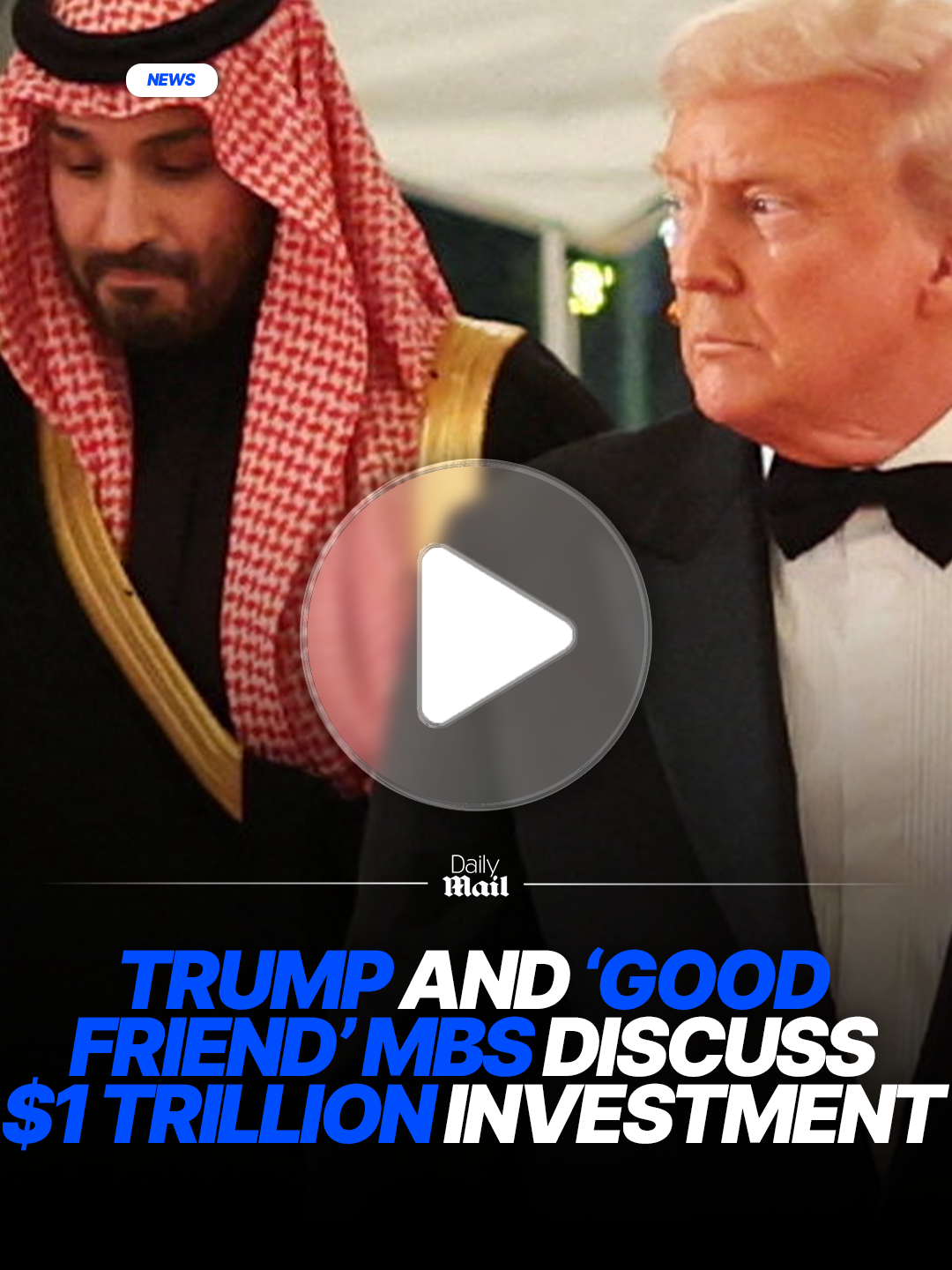 US President Donald Trump met with his 'good friend' Crown Prince Mohammed bin Salman at the White House, with Trump suggesting Saudi Arabia had agreed to invest $600 billion in the United States. The crown prince, in response, said the kingdom would increase US investment to $1 trillion. #news #america #arabia #world