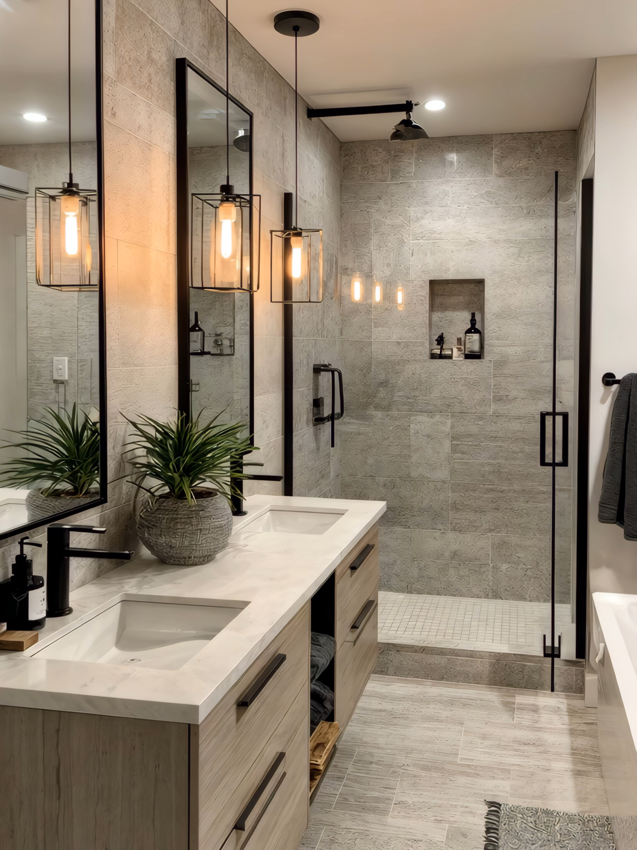 🌿 “Một chiếc phòng tắm khiến bạn muốn ở lại lâu hơn. #noithattugia #maunoithatdep #xuhuongnoithat #sangtronghiendai #noithatphongtam #fyp #xuhuong