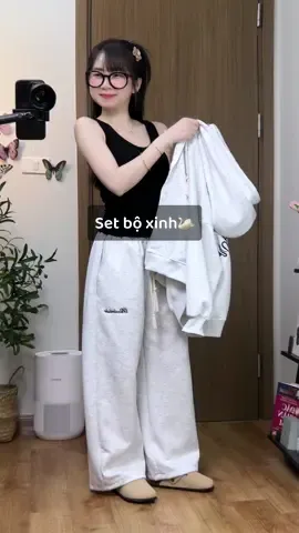 Gu ải gu ai 🦢🍒❄️ #xuhuong #setbo #bonihoodie #meozbasic 