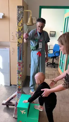 When they beat cancer...#ringingthebell #chemo #chemohair #fyp #cancer