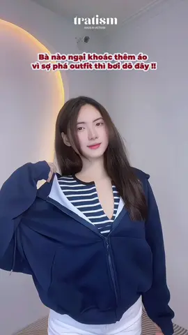 Vừa ấm vừa đẹp luôn nhe🎅🏻 #tratism #hoodiezip #boxy #aokhoac #xuhuongtiktok 