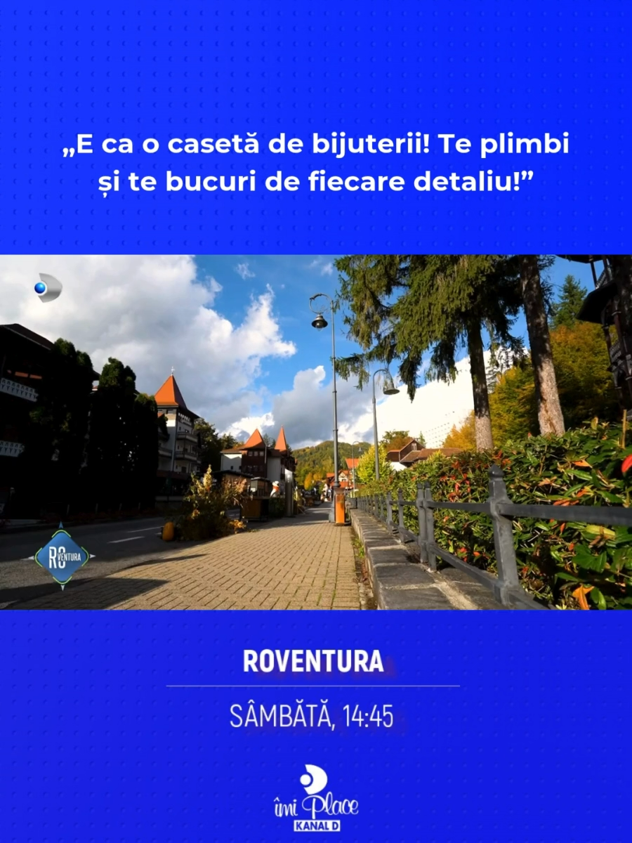 Sovata își păstrează vie autenticitatea prin arhitectura și stilul care au rezistat trecerii timpului. Aici, fiecare vilă poartă o poveste, iar cei care o renovează au obligația de a-i păstra farmecul inițial, astfel încât modelul vechi, creat acum mai bine de 50 de ani, să rămână nealterat.   Săptămâna trecută, roventurierii au scos la lumină adevărate bijuterii arhitecturale din Sovata, iar împreună am admirat peisajul de toamnă superb care îmbrăca stațiunea în culori calde. 🥰 #roventura #kanaldromania #showbiz