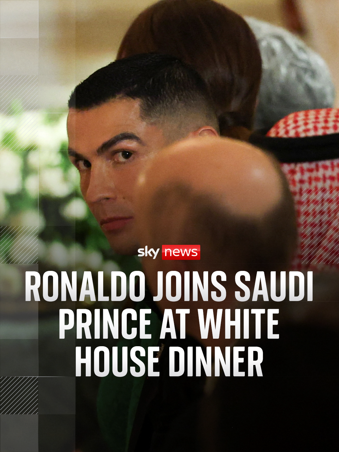 Portuguese footballer Cristiano Ronaldo joined Saudi Arabia’s Crown Prince Mohammed bin Salman for a glitzy dinner at the White House, hosted by Donald Trump.⁠ #donaldtrump #cristianoronaldo #mohammedbinsalman #whitehouse