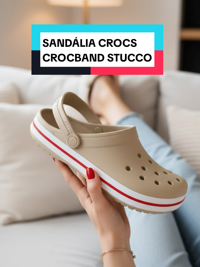 Sandália Crocs Crocband Stucco.😍❤️ #tiktokshop1111br #tiktokshopblackfridaybr #sandalias #homem #mulher 