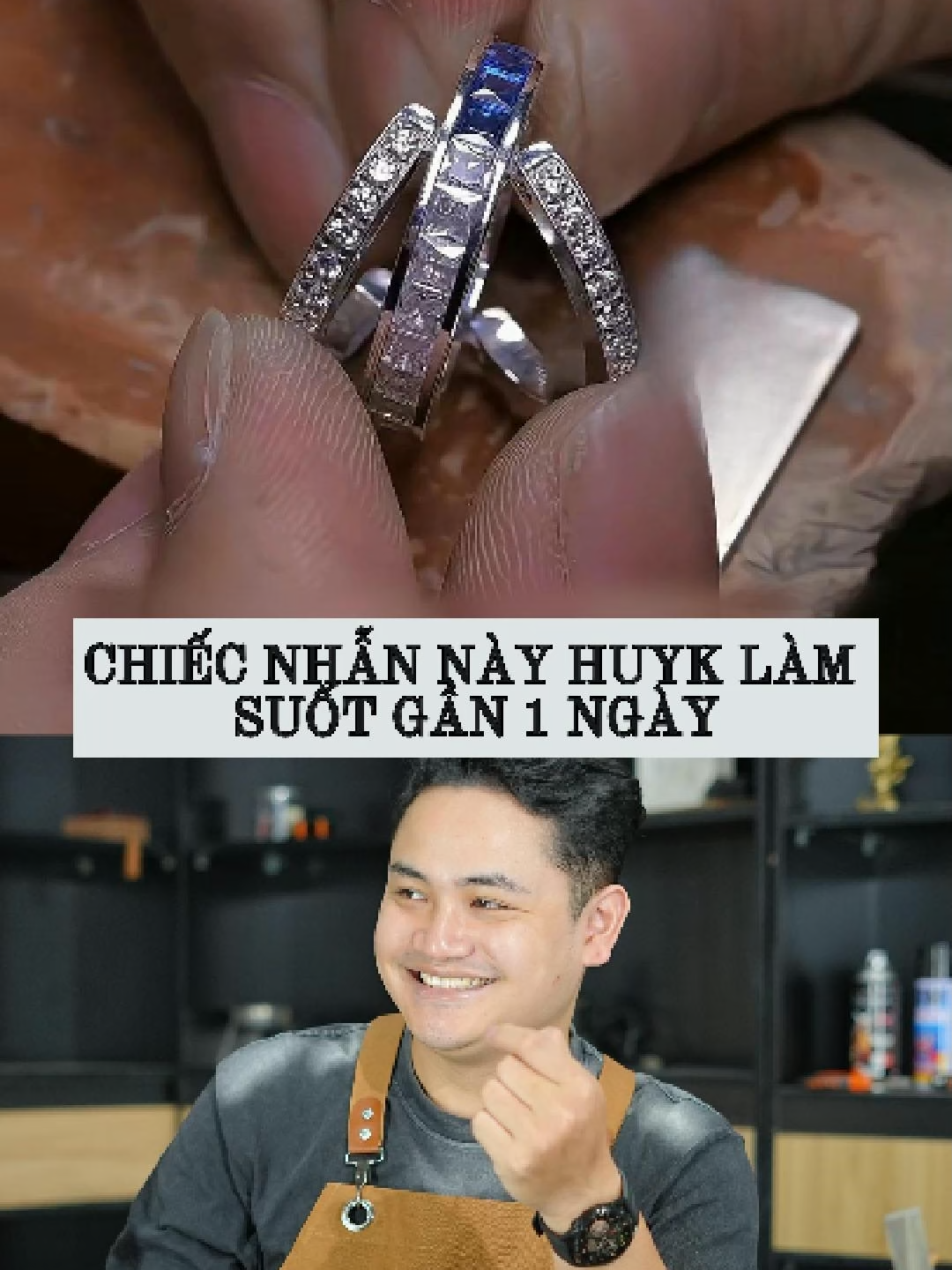 Chiếc nhẫn này Huyk làm suốt gần 1 ngày #vienchibao #trangsucvangbac #daquy #ruby #a4 #m