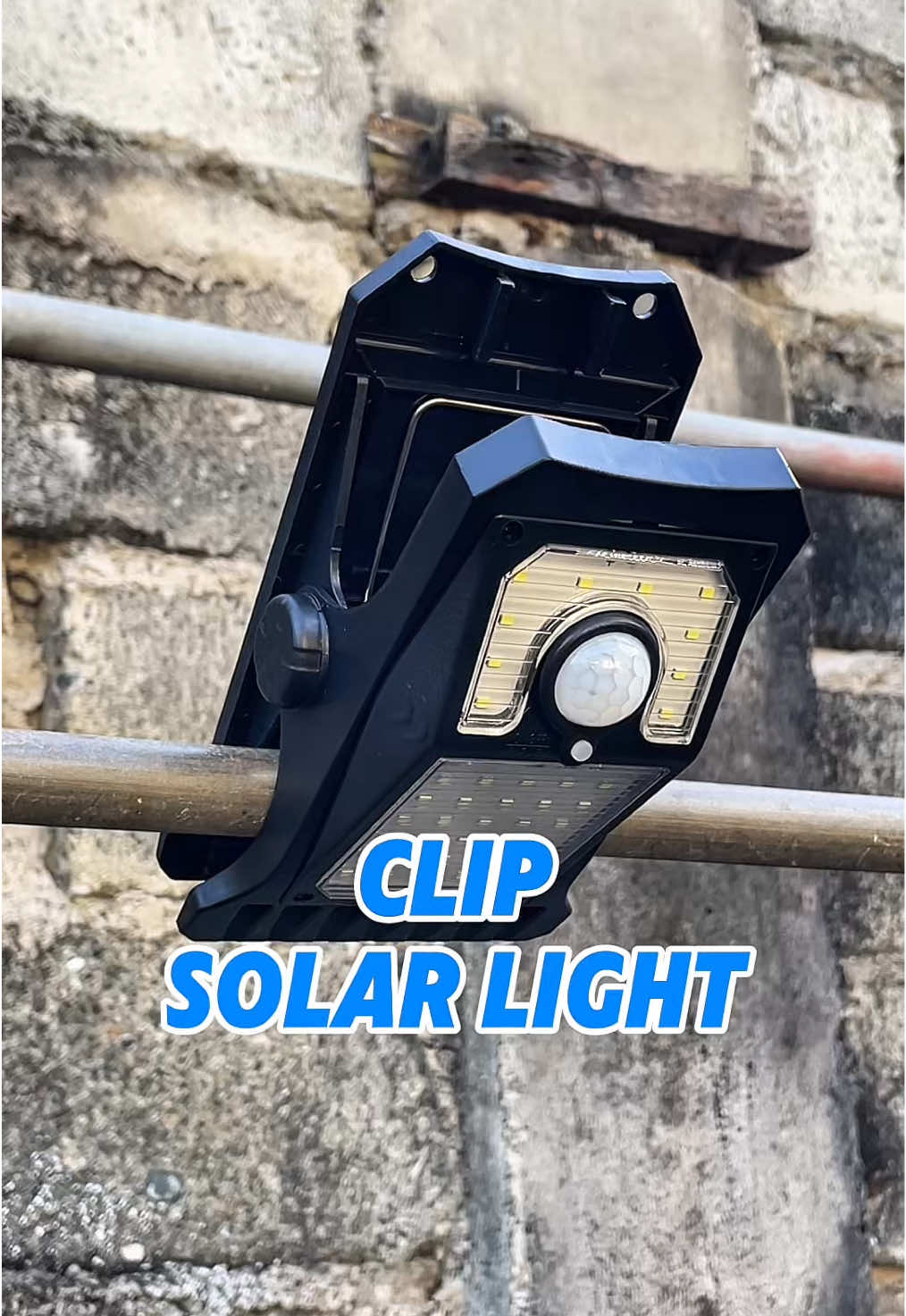 CLIP SOLAR LIGHT WITH MOTION SENSOR #clipsolarlight #solarlight #solaroutdoorlights #emergencylight #cliplight  @TKK SOLAR 