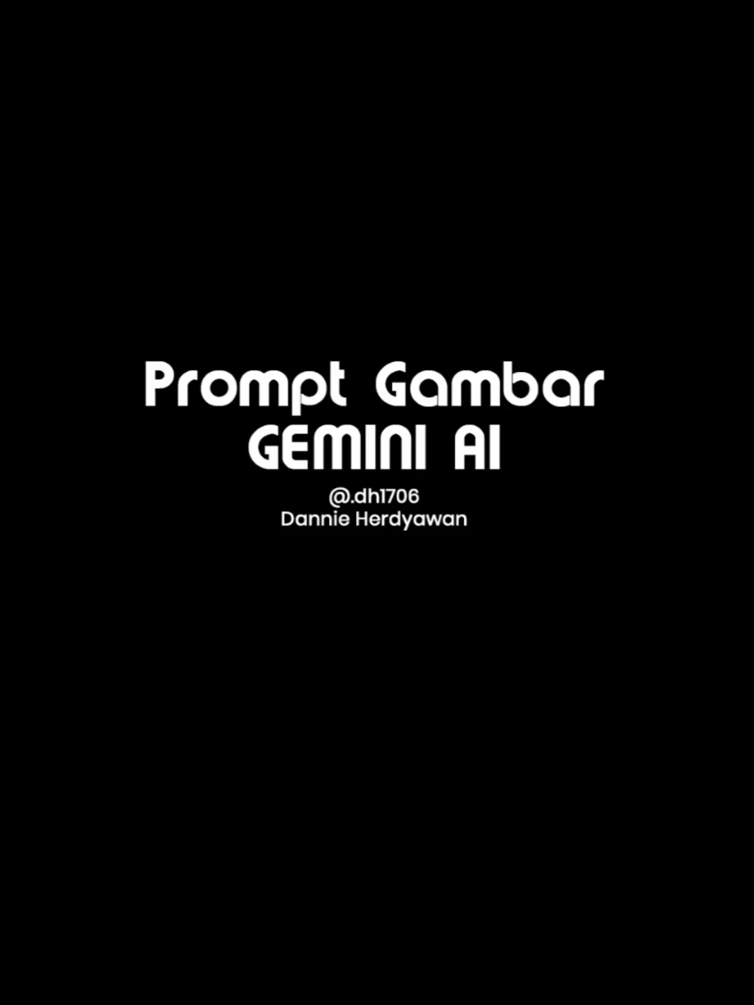 Prompt Gambar GEMINI AI Cara membuat: 1. Buka Gemini AI 2. Masukkan foto 3. Pilih ikon pisang (Nano Banana/gambar) 4. Masukkan prompt gambar (prompt ada di komentar) 5. Klik submit 6. Jika gambar sesuai, buka gambar lalu download. 7. Selesai #geminiai #gemini #prompt #darkness #beach