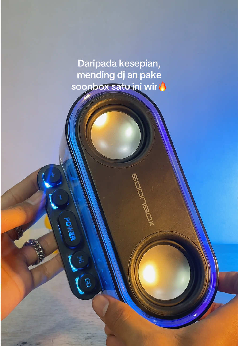 Suaranya ngebas banget sumpah #fyp #soonbox #speaker #speakerbluetooth 