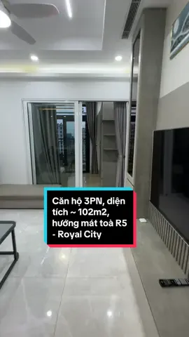 Căn hộ 3 phòng ngủ toà R5, diện tích ~ 102m2, hướng mát.  #vinhomes  #royalcity #tranghomes #xuhuong 