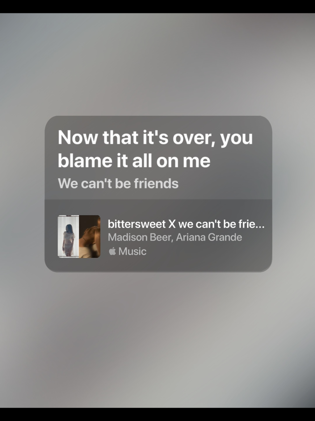 bittersweet X we can't be friends X twilight zone #madisonbeer #arianagrande #lyrics #liriklagu #viral 