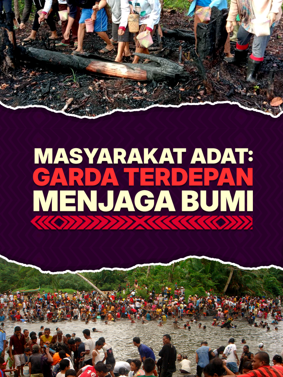 Dari wilayah-wilayah adat yang dijaga turun-temurun, Masyarakat Adat telah mempraktikkan cara merawat dunia; menghidupkan ekosistem; menjaga keseimbangan iklim. 🫶🏼 Tradisi dan ritual jadi benteng; Pengetahuan leluhur menjadi penuntun. Negara wajib menguatkan langkah ini dengan pengakuan dan perlindungan penuh atas hak-hak Masyarakat Adat, agar perlindungan bumi tak lagi setengah hati. 🔥 #TheAnswerIsUs #JawabannyaAdalahKita #SahkanRUUMasyarakatAdat 