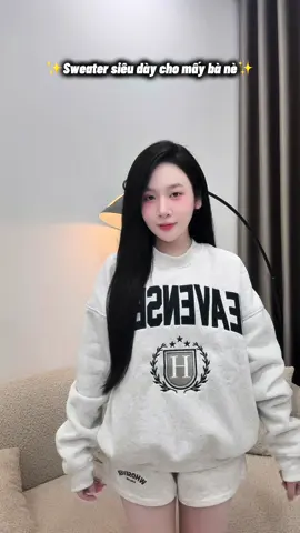 Sweater cho bà nào thích dày dặn đây nha#sweater #nibong #thoitrang #phoidoxinh #xuhuong 