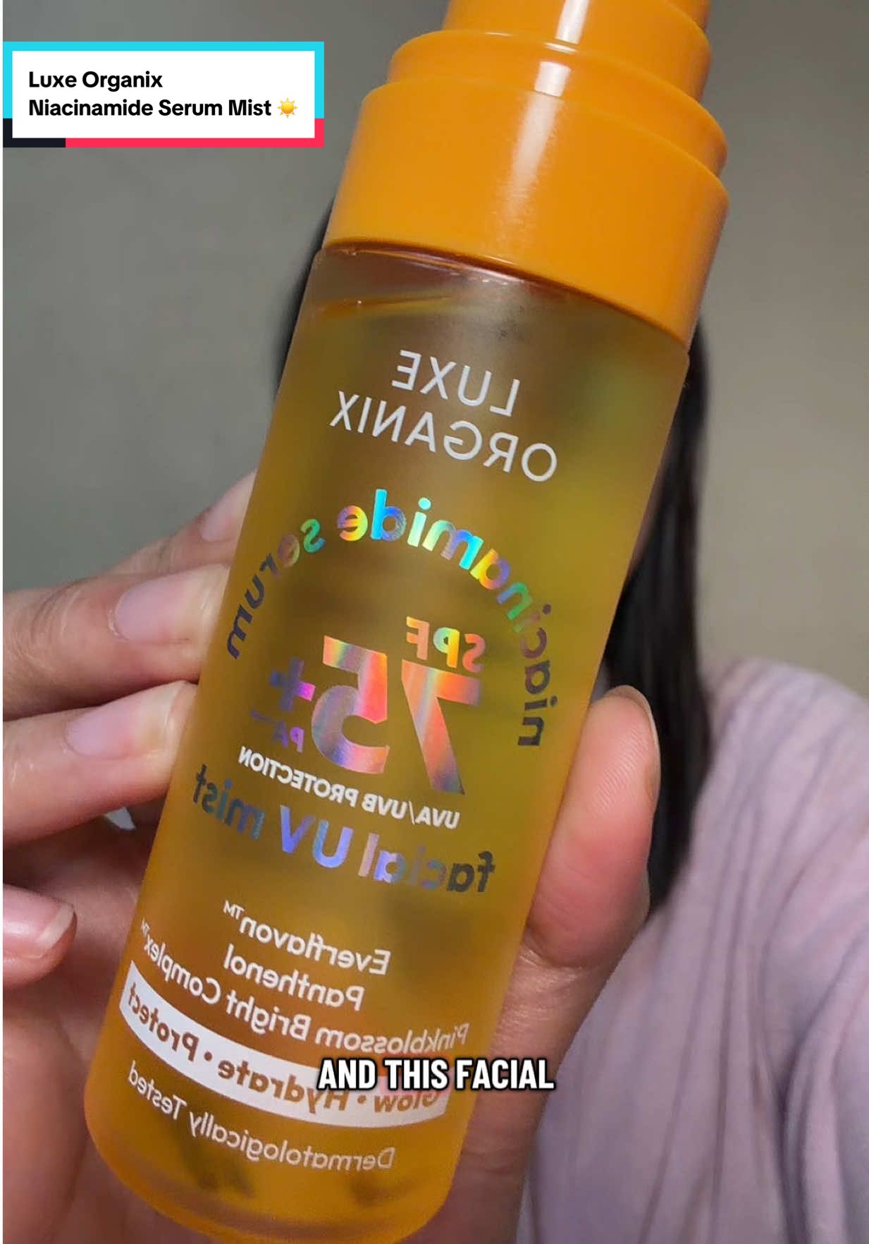 Another one from Luxe Organix 😍 Niacinamide Serum Sun Mist ☀️🌫️ #serummist #budolbyalexis 