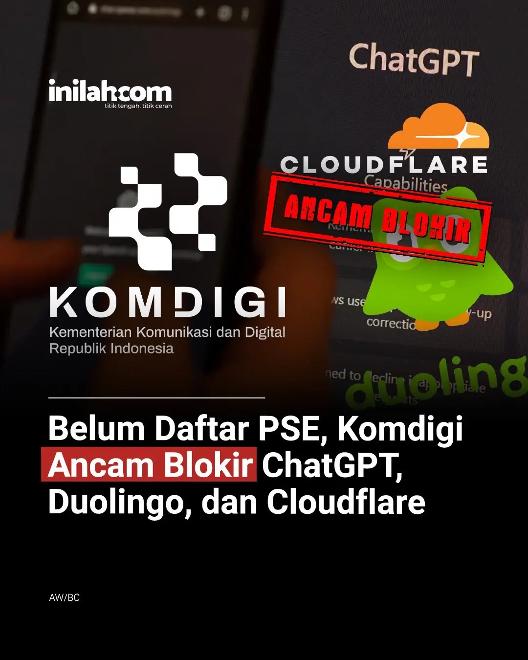 Kementerian Komunikasi dan Digital (Komdigi) mengeluarkan ultimatum keras kepada 25 Penyelenggara Sistem Elektronik (PSE) lingkup privat yang beroperasi di Indonesia. Raksasa teknologi seperti OpenAI (ChatGPT), Cloudflare, Duolingo, hingga Wikipedia terancam sanksi pemblokiran karena belum memenuhi kewajiban pendaftaran resmi. Langkah tegas ini diambil berdasarkan Peraturan Menteri Komunikasi dan Informatika Nomor 5 Tahun 2020 tentang Penyelenggara Sistem Elektronik Lingkup Privat (PM Kominfo 5/2020). Direktur Jenderal Pengawasan Ruang Digital Komdigi, Alexander Sabar, menegaskan bahwa pihaknya telah mengirimkan surat pemberitahuan resmi kepada platform-platform tersebut. Sesuai Pasal 2 dan Pasal 4 Permen 5/2020, setiap PSE yang menargetkan pengguna di Indonesia, baik domestik maupun asing, wajib mendaftarkan sistem elektroniknya sebelum beroperasi. - Selengkapnya kunjungi website dengan klik link di bio atau download aplikasi di AppStore dan Google Play Store. #InilahNews #Komdigi #Cloudflare #ChatGPT #Inilahcom  