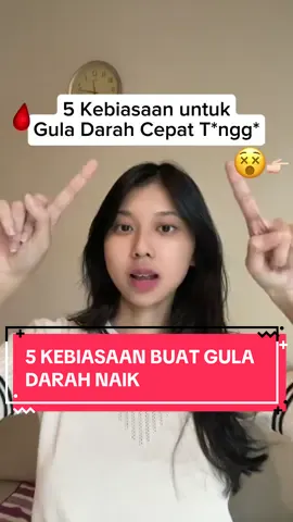 Lakuin kebiasaan ini kalau mau gula darah tidak stabil (tanpa kamu sadari) 😵⚠️