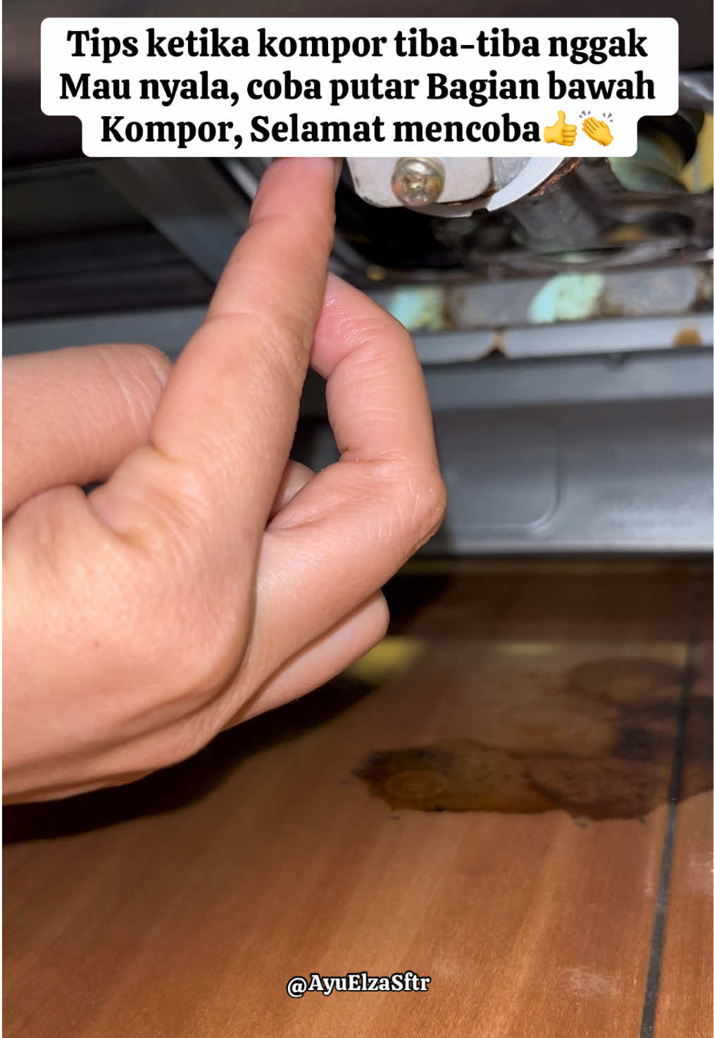 Tips ketika kompor tidak mau menyala  #fyp  #reels  #tutorial  #lifehacks  #tipsandtricks 