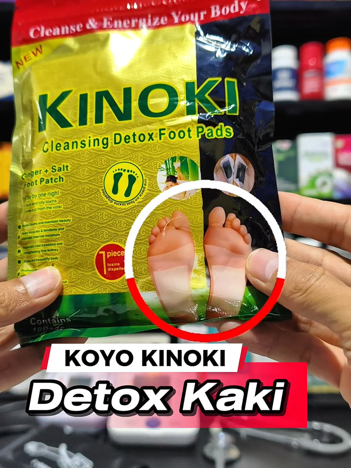 Koyo kinoki rutin gunakan setiap hari sebelum tidur #koyokinoki #koyokinokioriginal #detoxkaki #pegelpegel #detox 